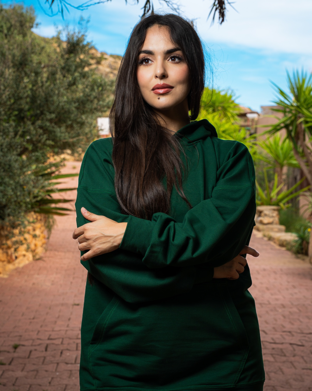 JOGGING SUIT PANTALON LARGE GREEN