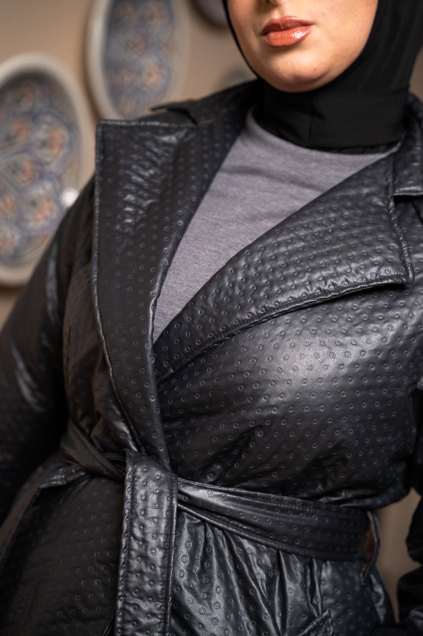 Manteau Semi-Cuir