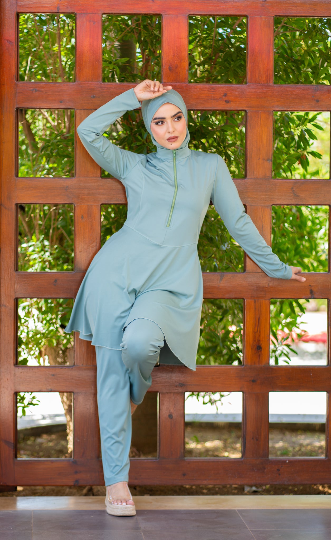 Burkini demi zip 2024