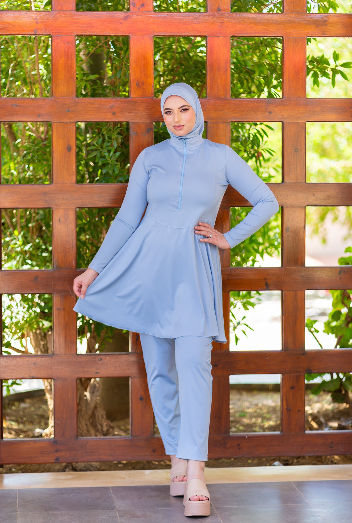 Burkini demi zip 2024