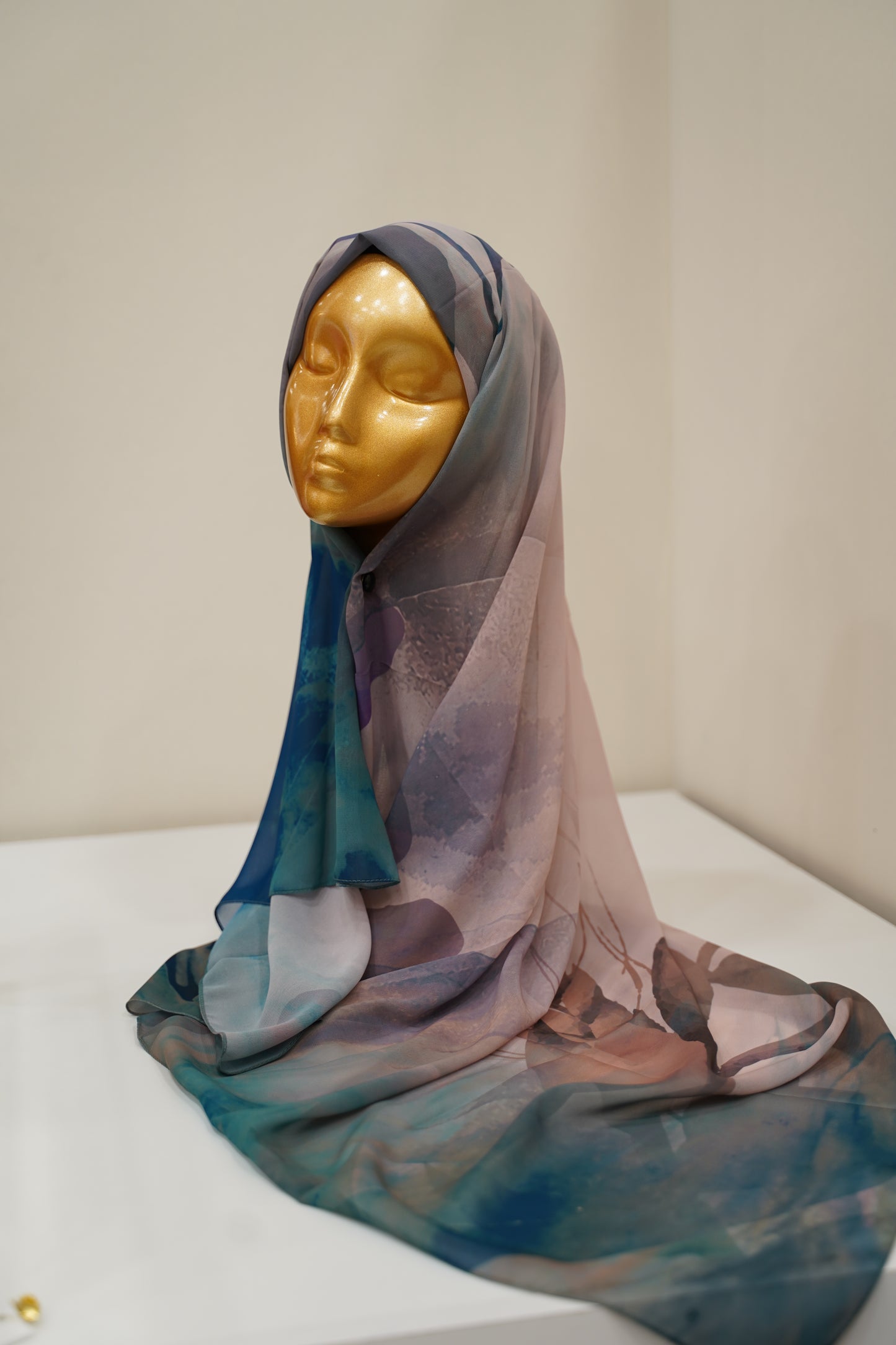 Foulard imprimé crepe chiffon