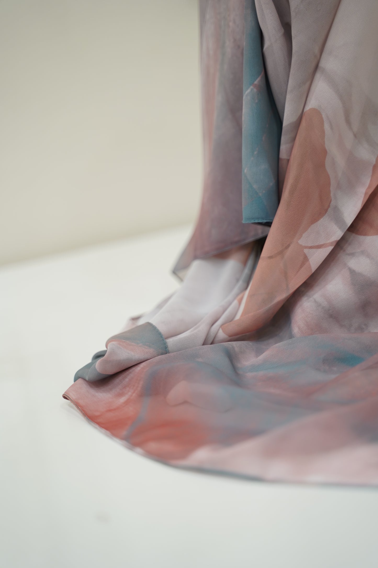Foulard imprimé crepe chiffon