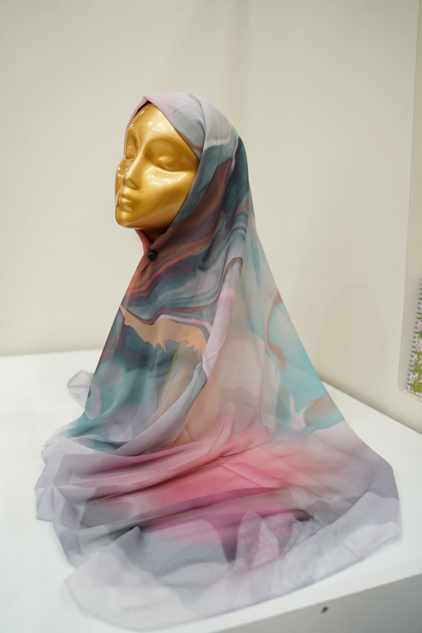 Foulard imprimé crepe chiffon