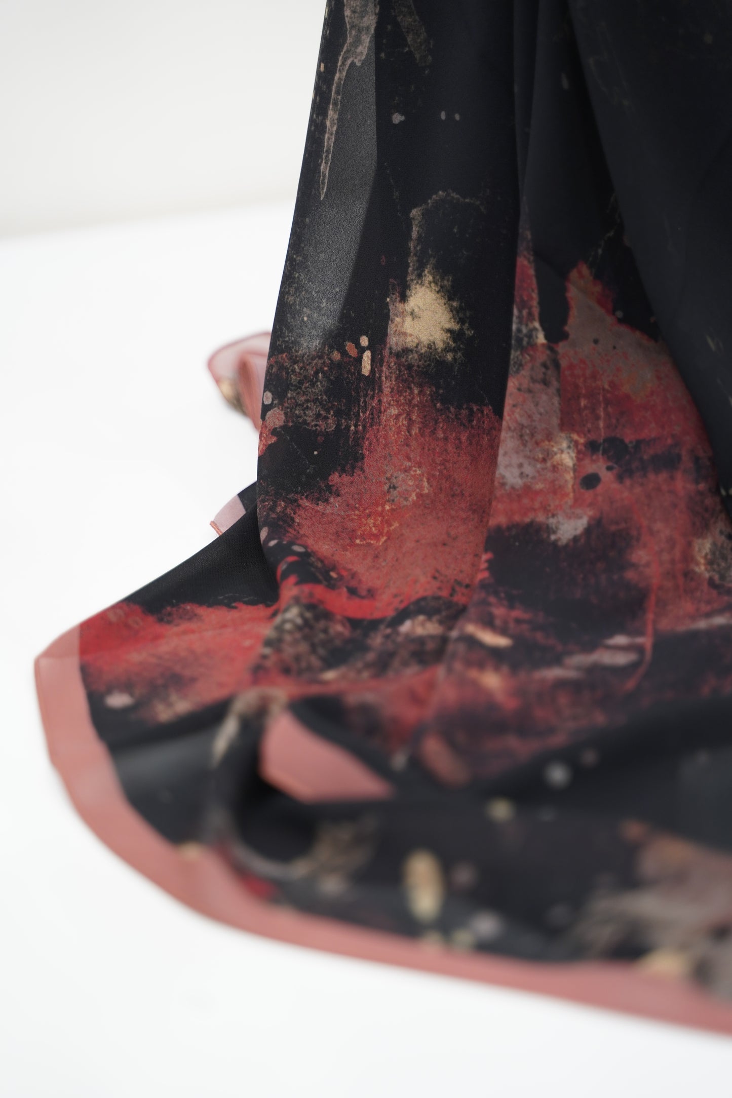 Foulard imprimé crepe chiffon