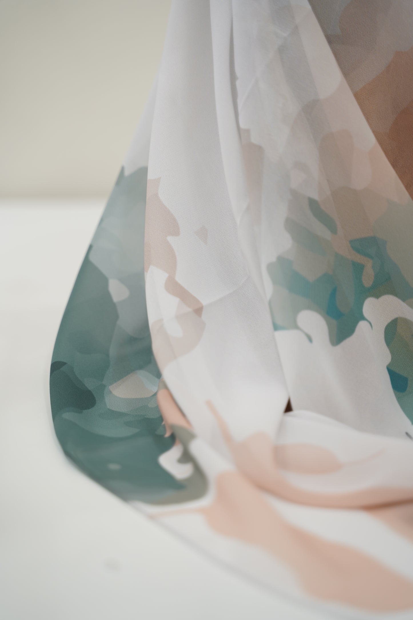 Foulard imprimé crepe chiffon