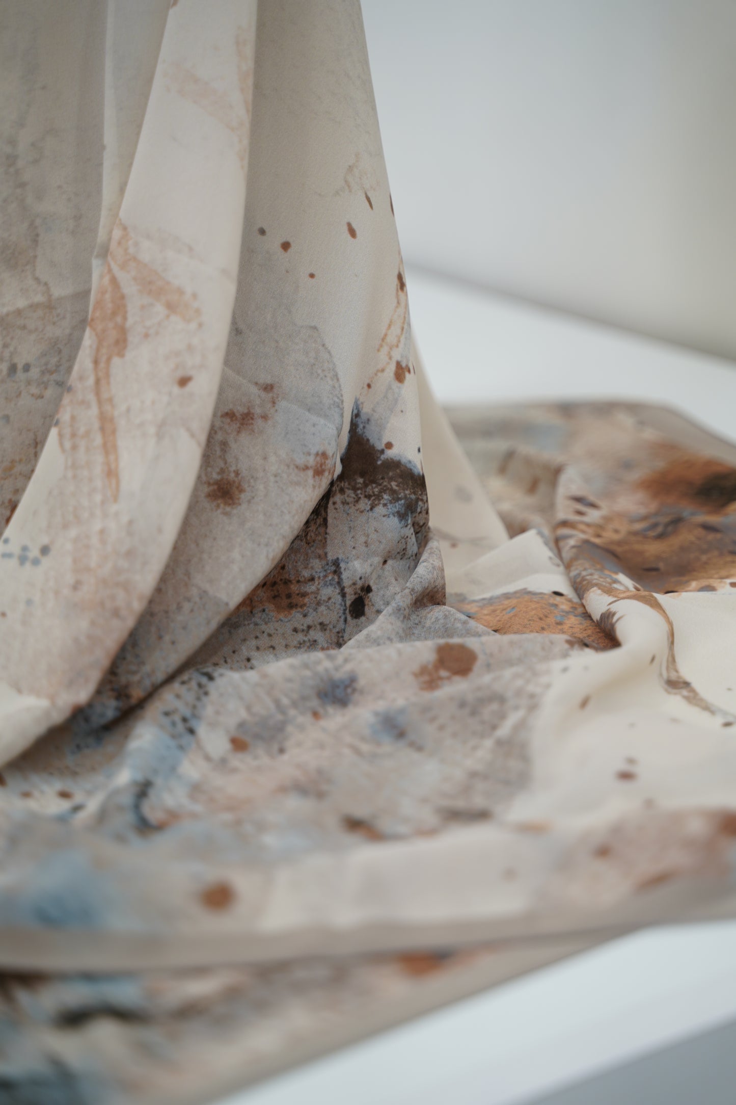 Foulard imprimé crepe chiffon
