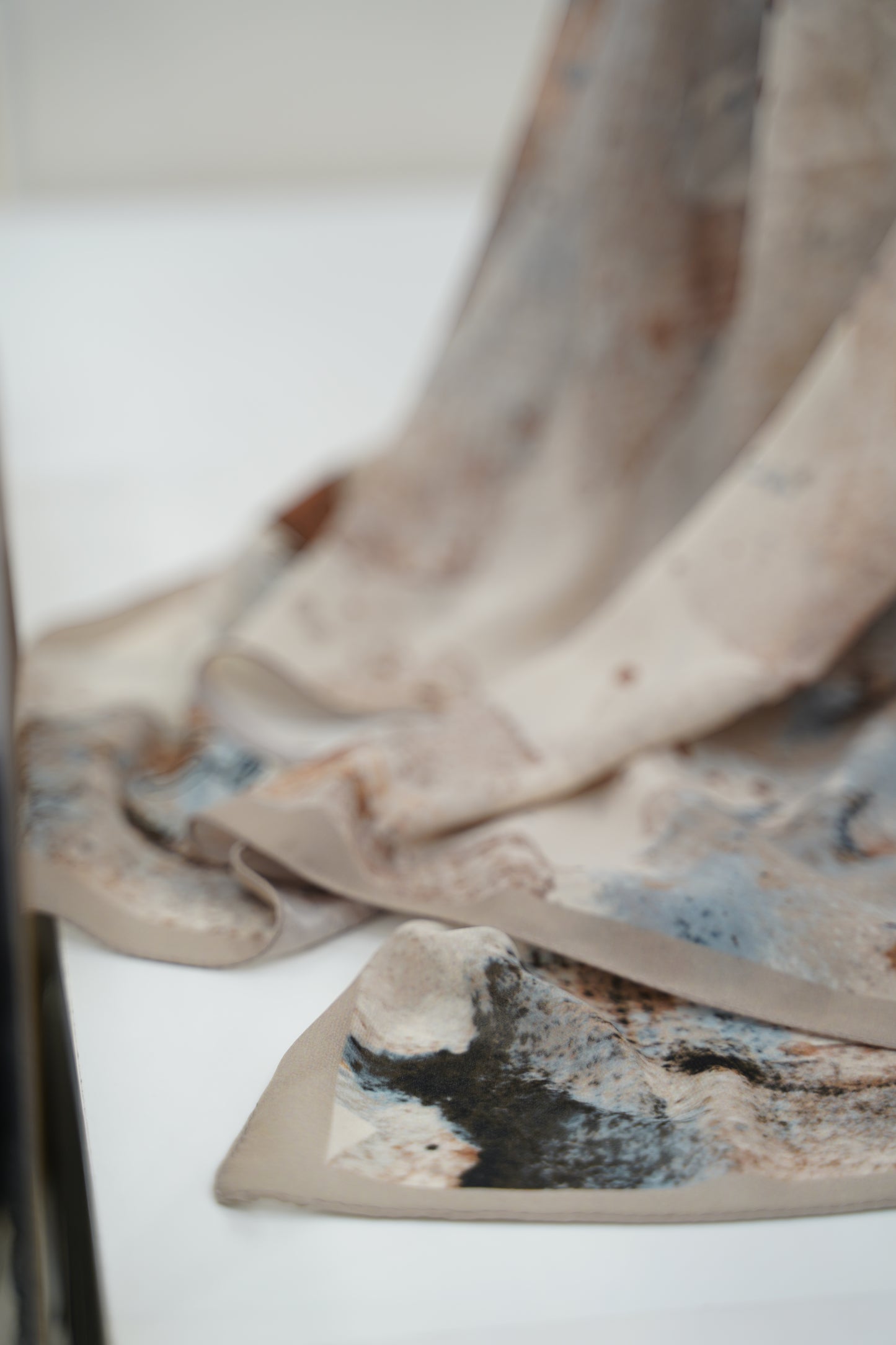 Foulard imprimé crepe chiffon