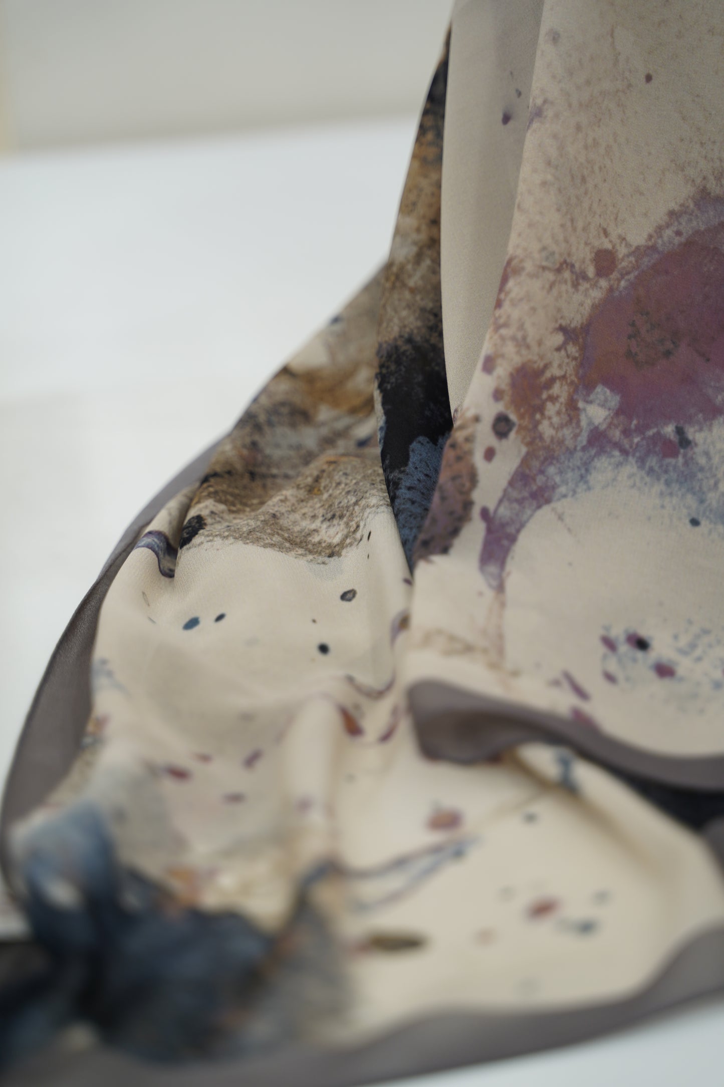 Foulard imprimé crepe chiffon