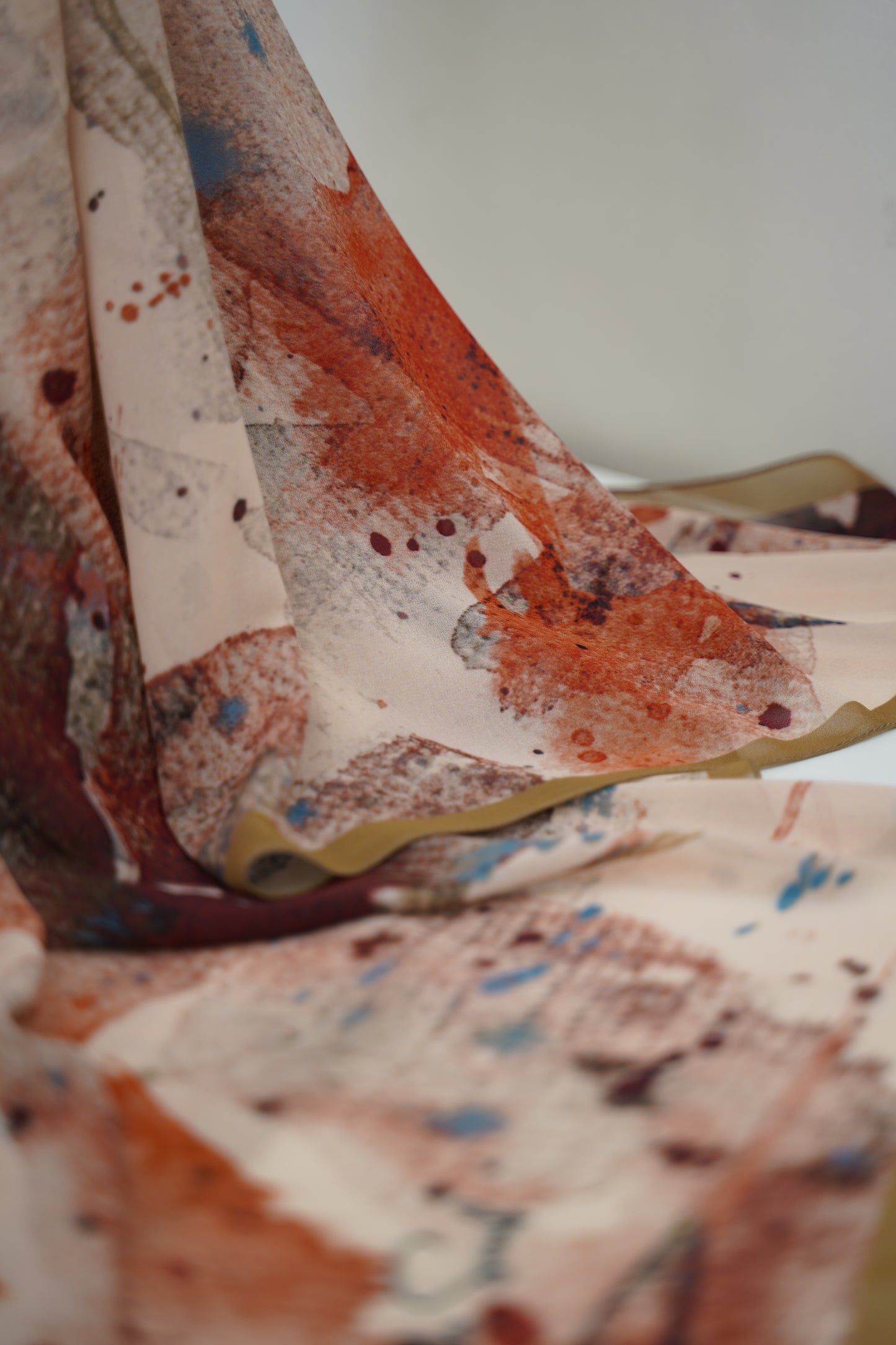 Foulard imprimé crepe chiffon