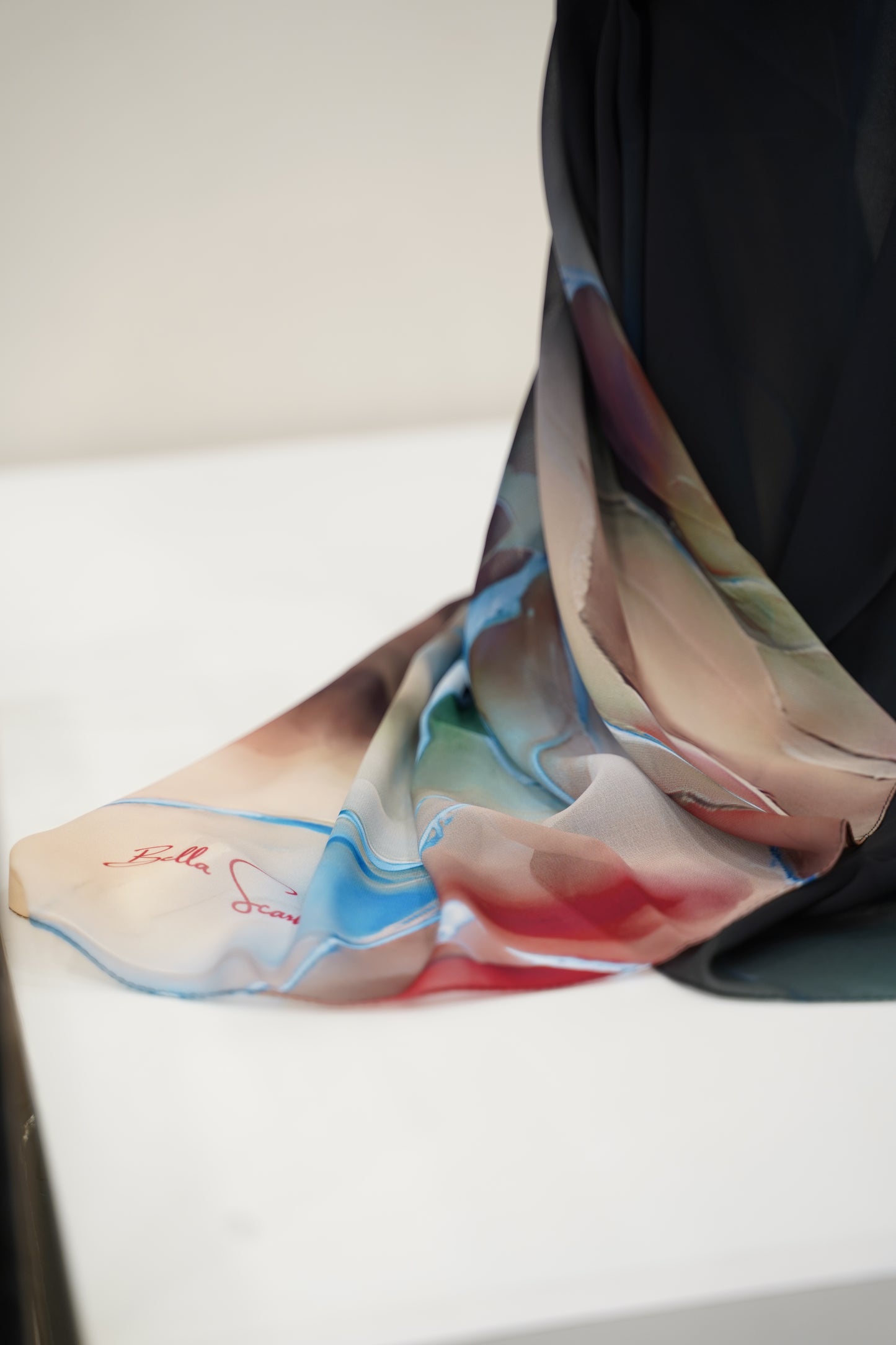 Foulard imprimé crepe chiffon