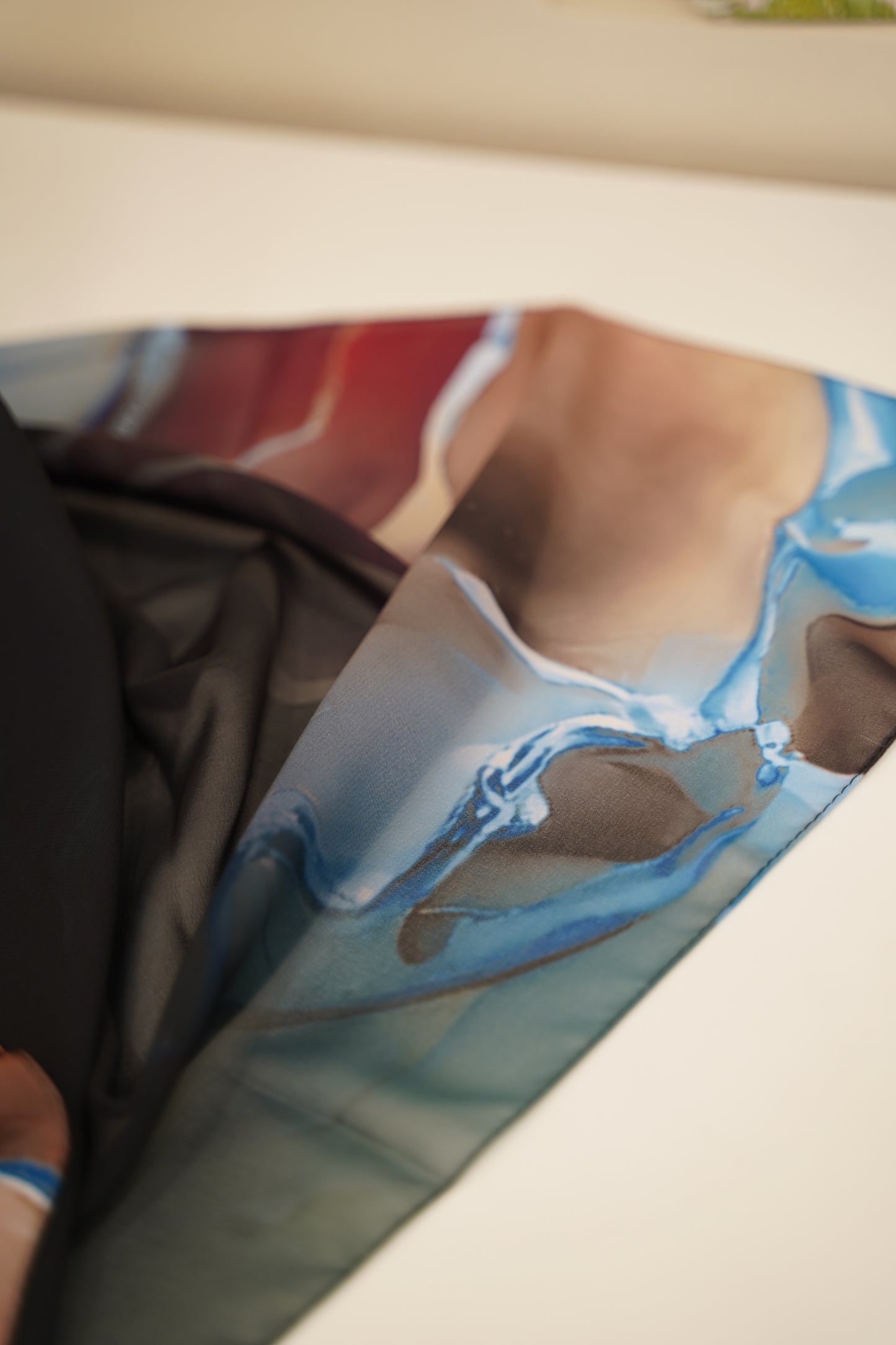 Foulard imprimé crepe chiffon