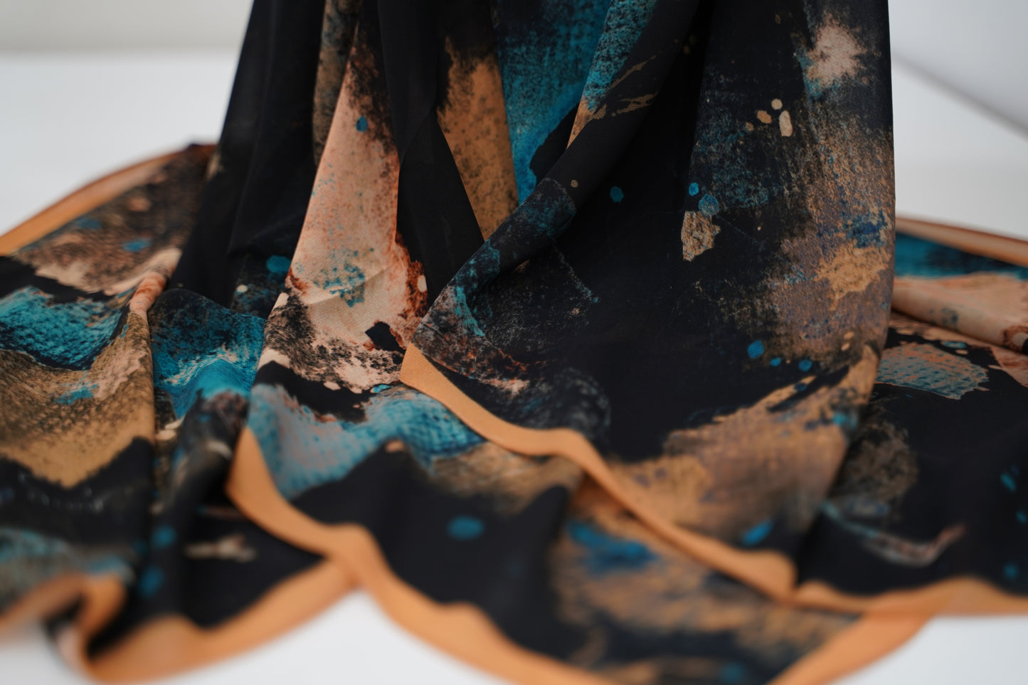 Foulard imprimé crepe chiffon