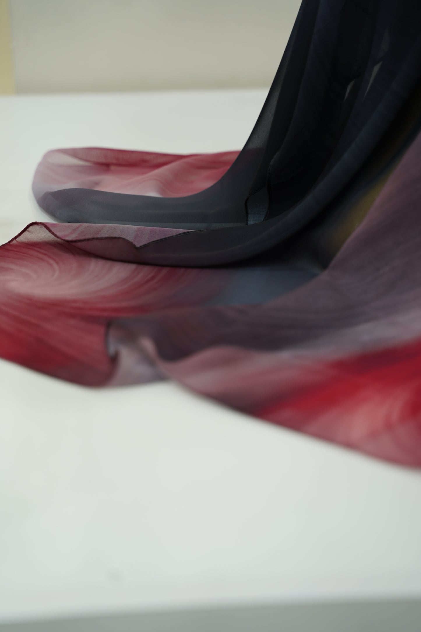 Foulard imprimé crepe chiffon