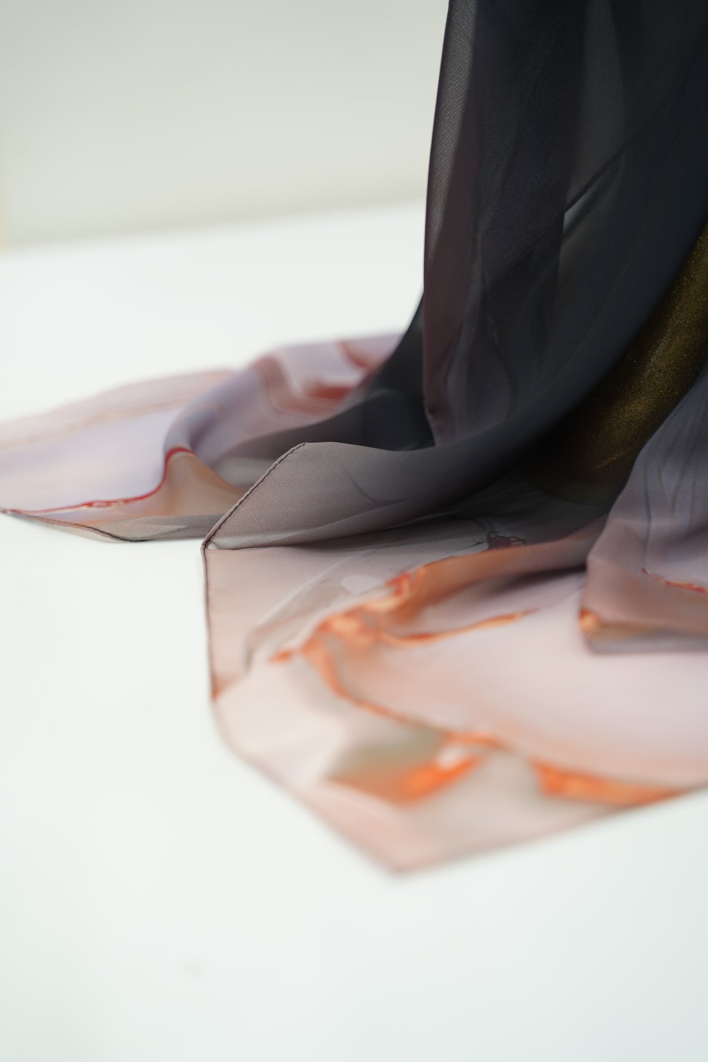 Foulard imprimé crepe chiffon
