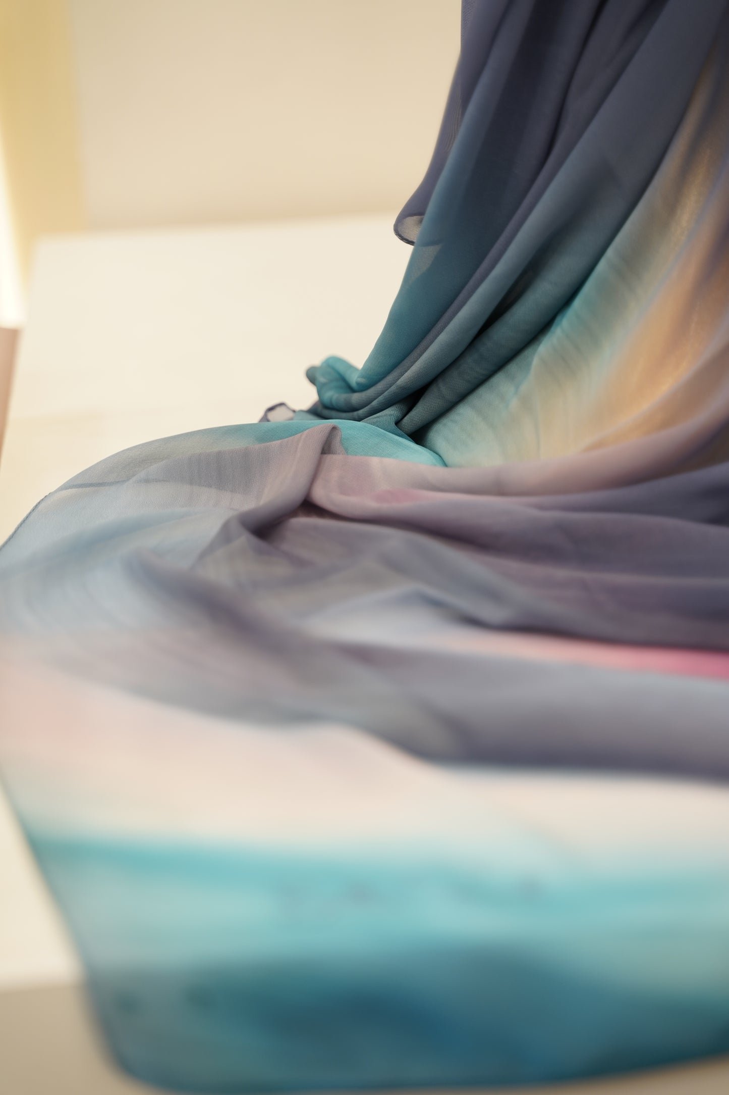 Foulard imprimé crepe chiffon