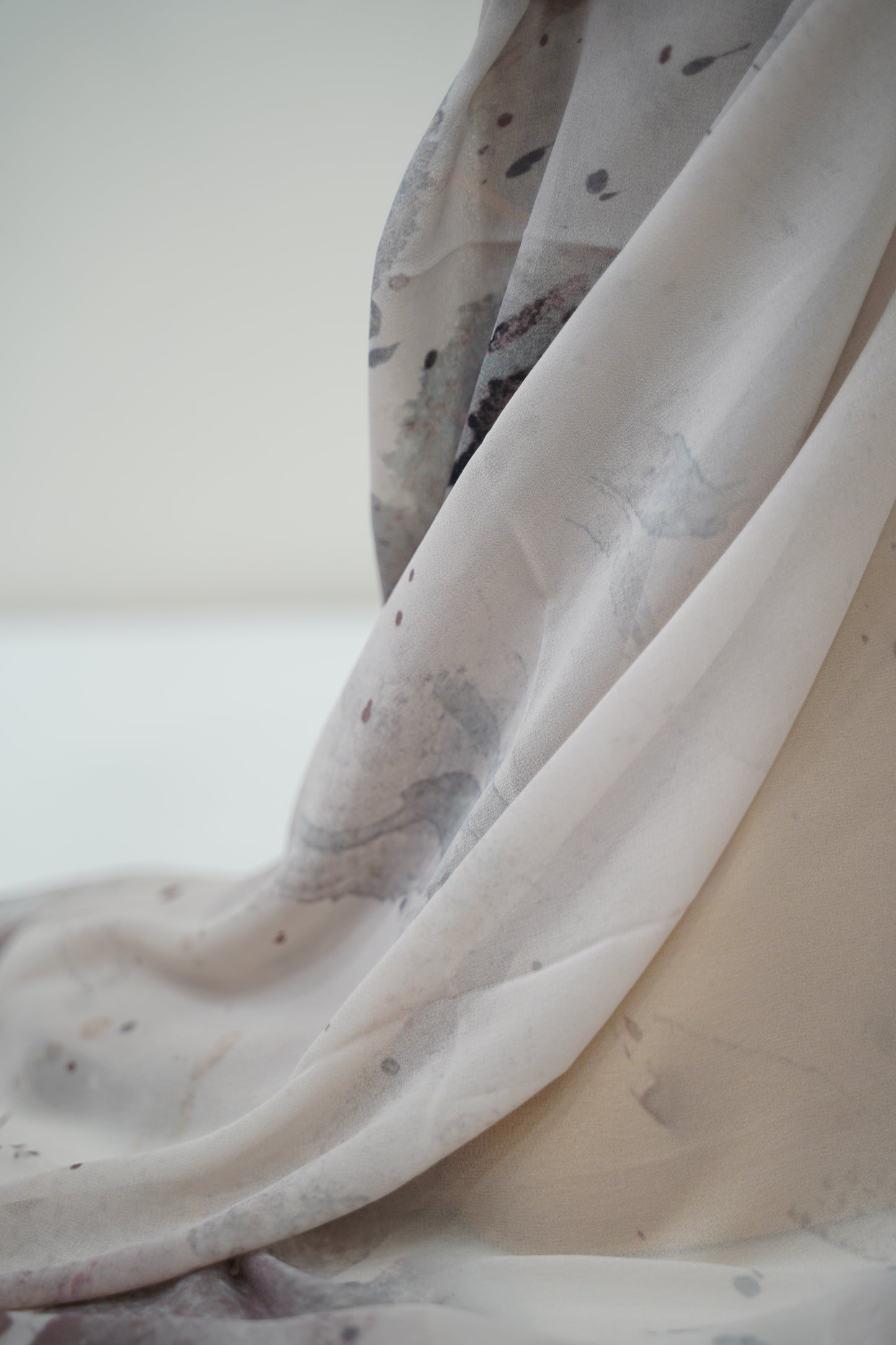 Foulard imprimé crepe chiffon