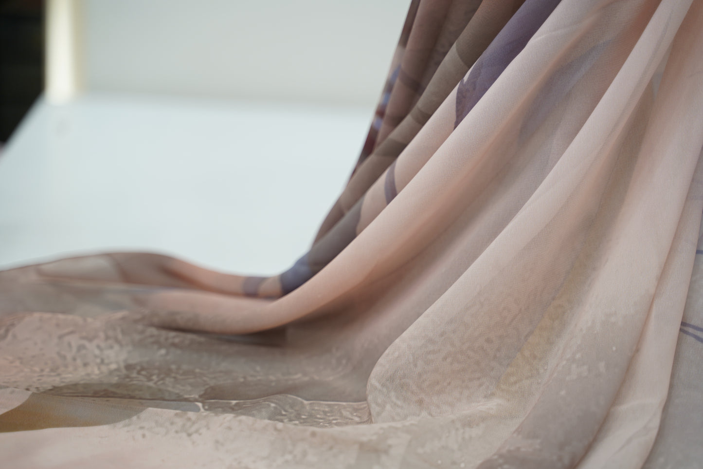 Foulard imprimé crepe chiffon