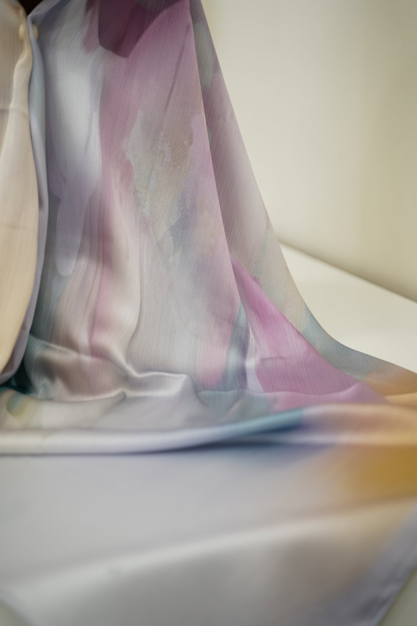Foulard imprimé crepe chiffon