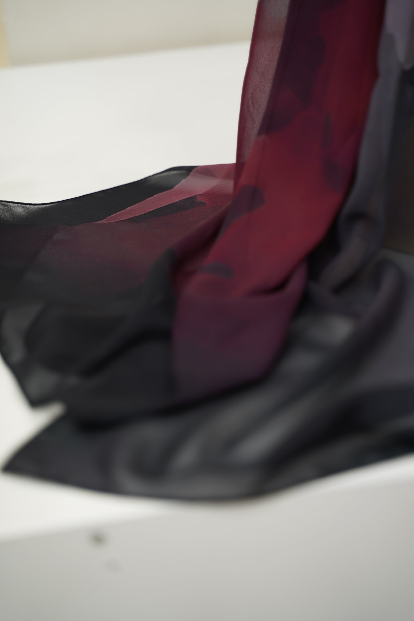 Foulard imprimé crepe chiffon
