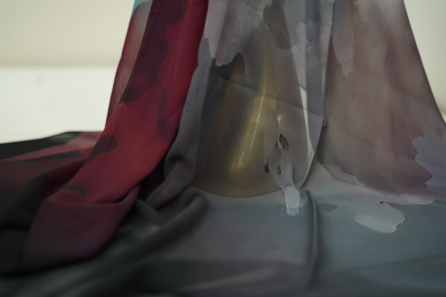 Foulard imprimé crepe chiffon