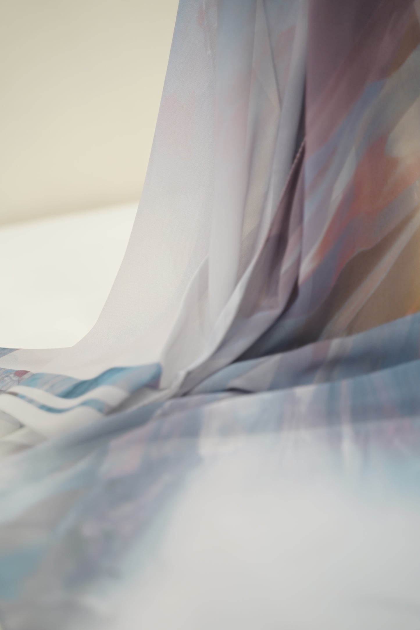 Foulard imprimé crepe chiffon