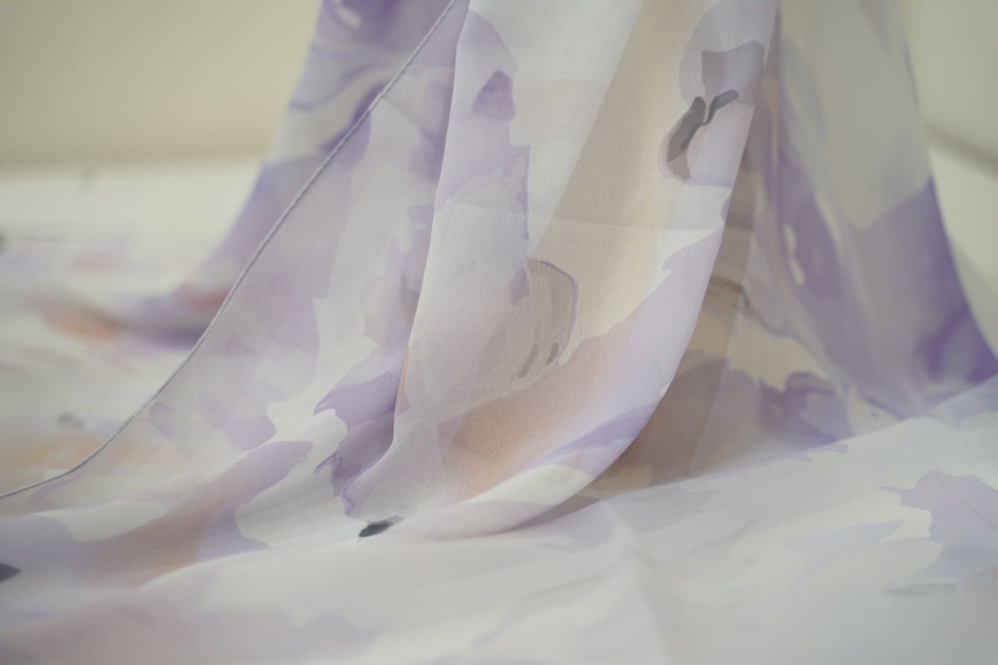 Foulard imprimé crepe chiffon