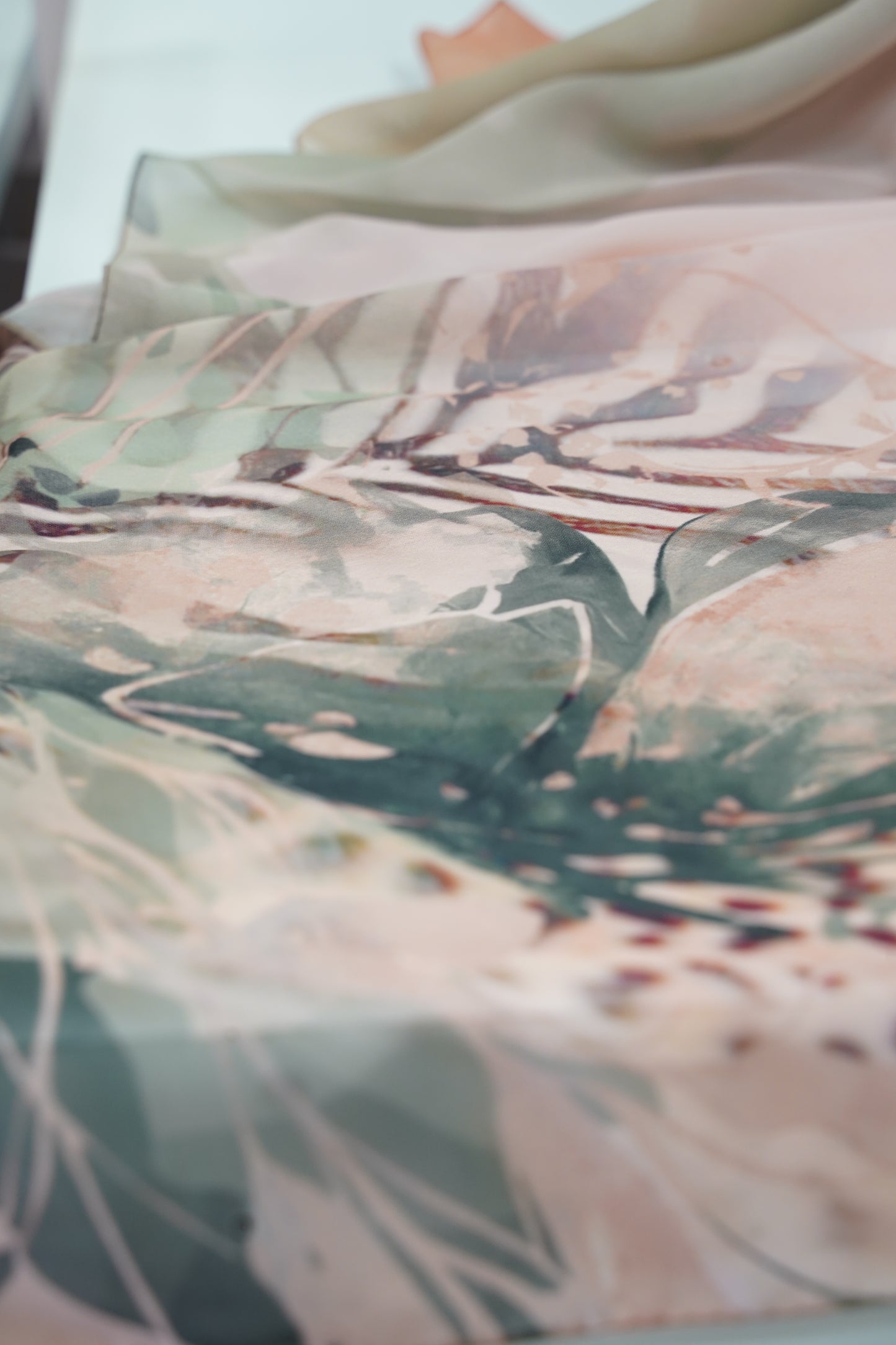 Foulard imprimé crepe chiffon
