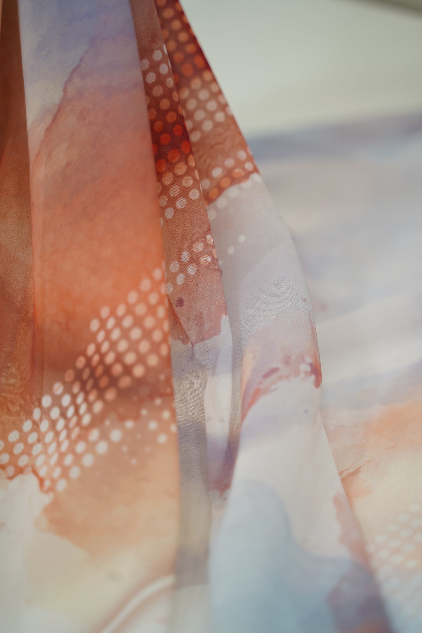 Foulard imprimé crepe chiffon