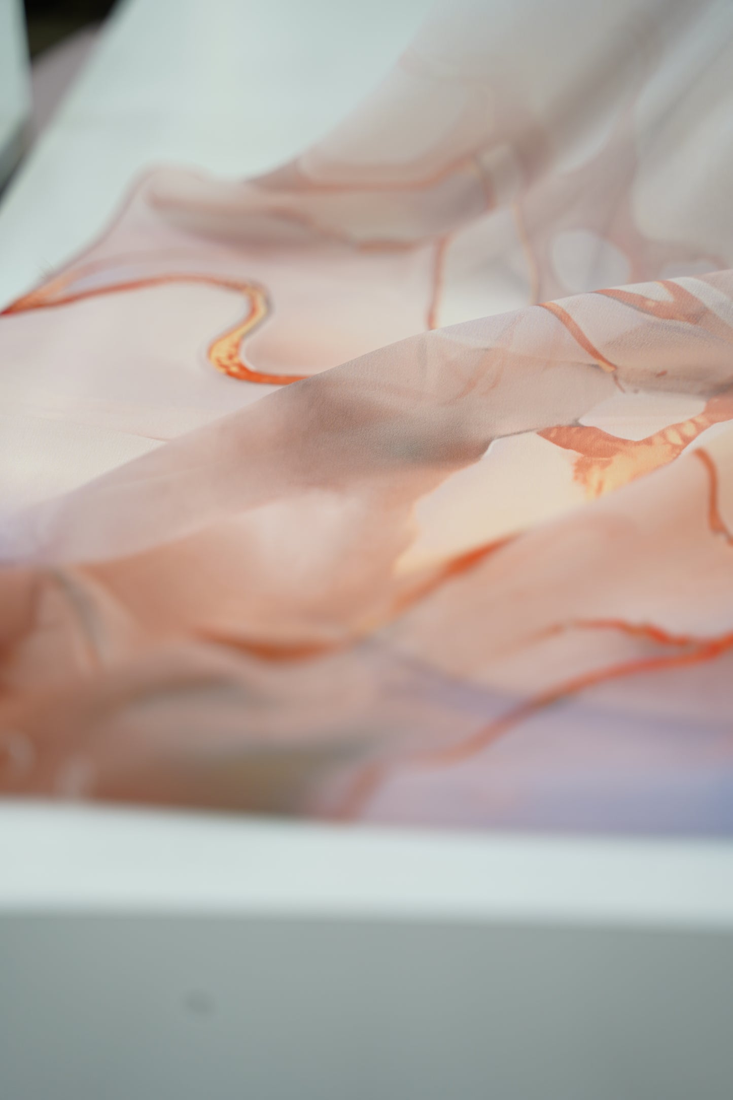 Foulard imprimé crepe chiffon