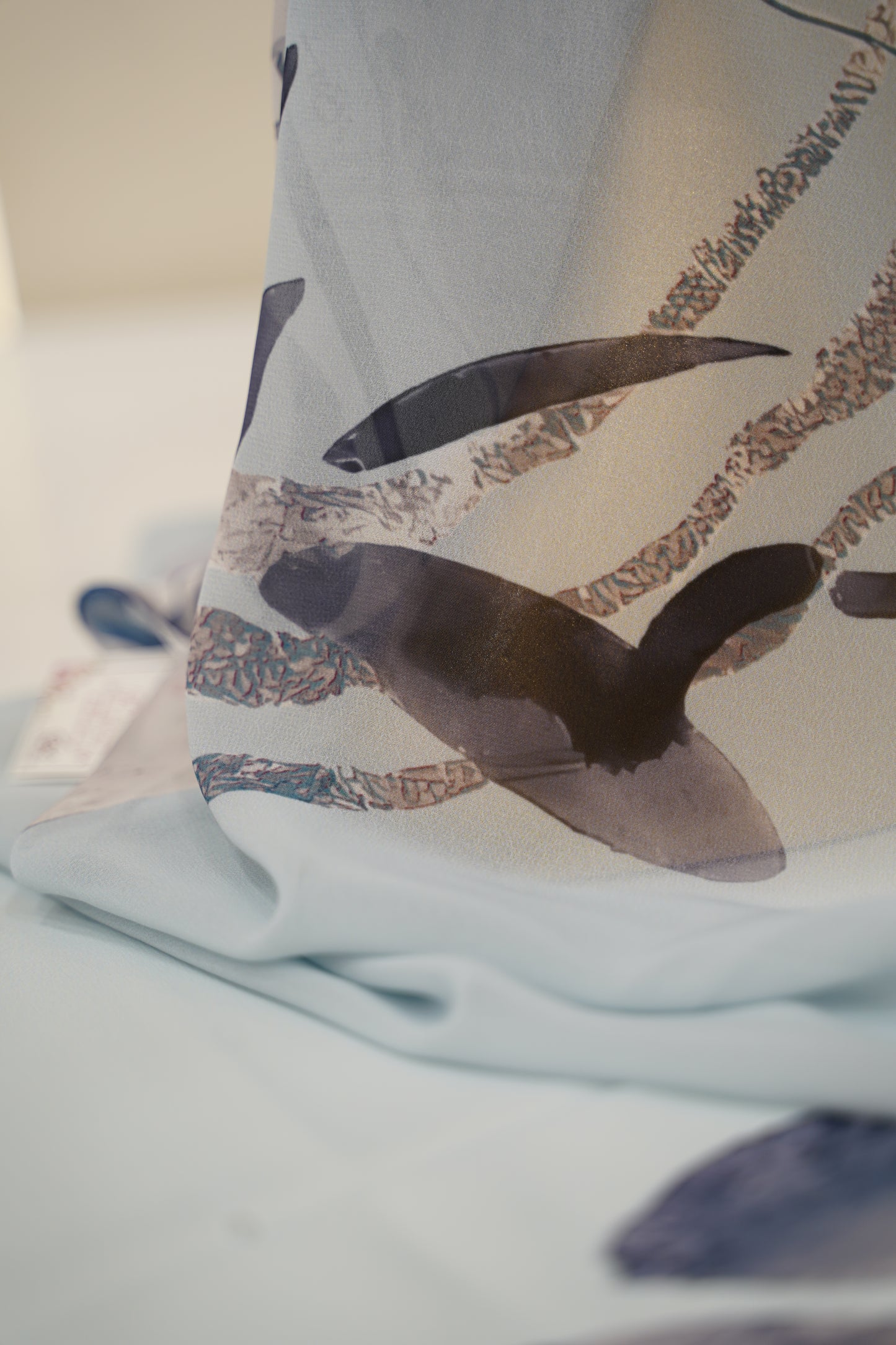 Foulard imprimé crepe chiffon