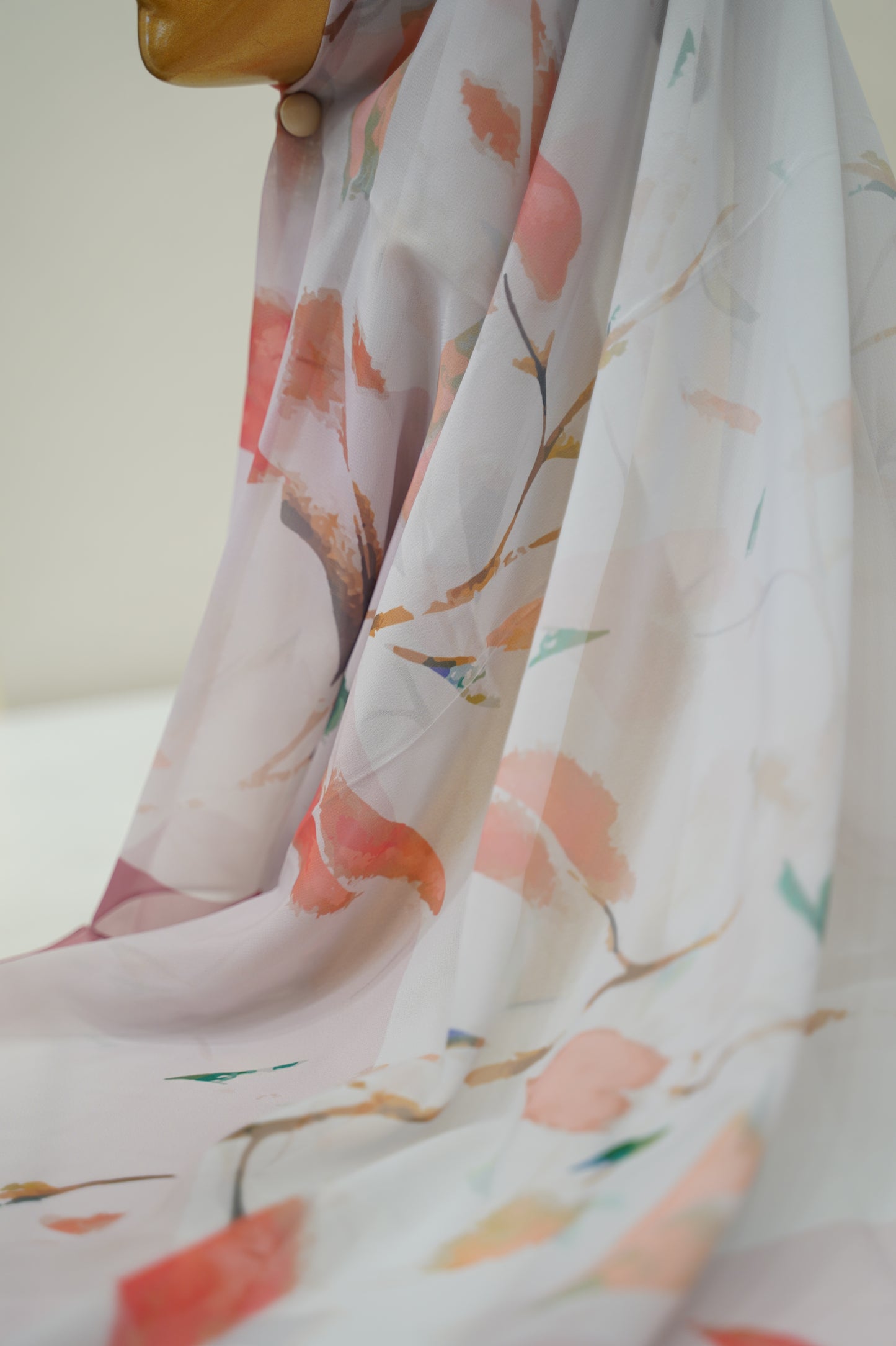 Foulard imprimé crepe chiffon