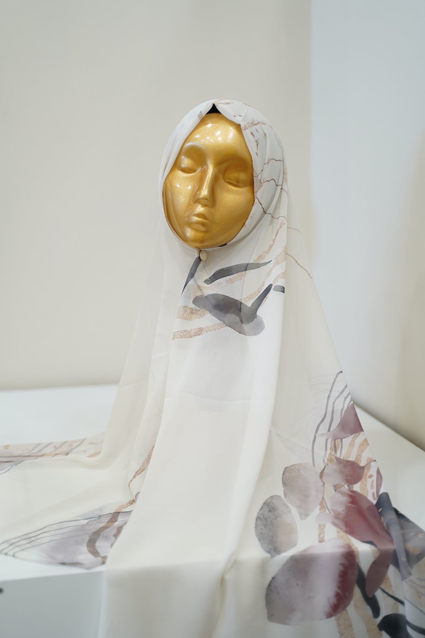 Foulard imprimé crepe chiffon