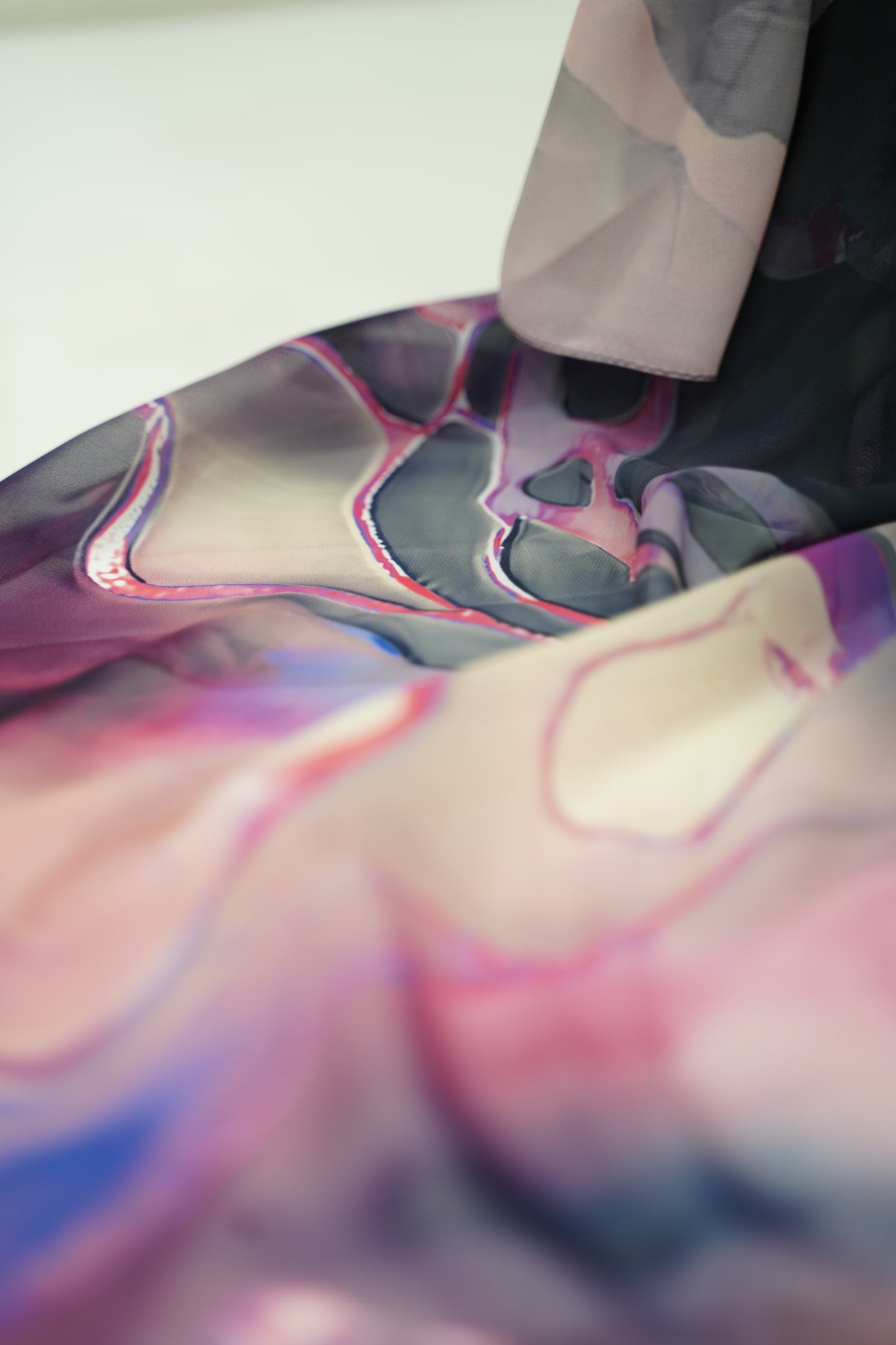 Foulard imprimé crepe chiffon