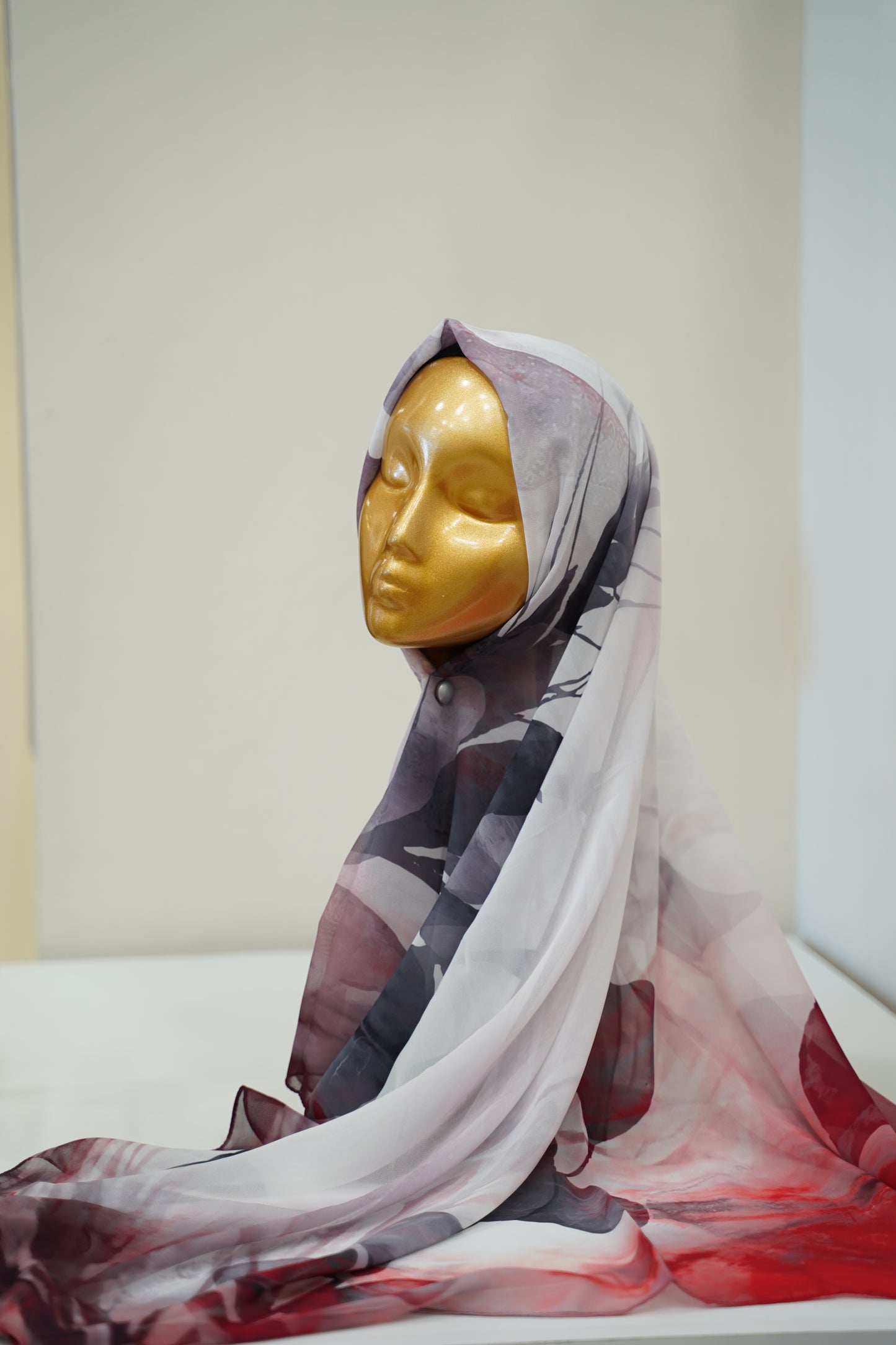Foulard imprimé crepe chiffon