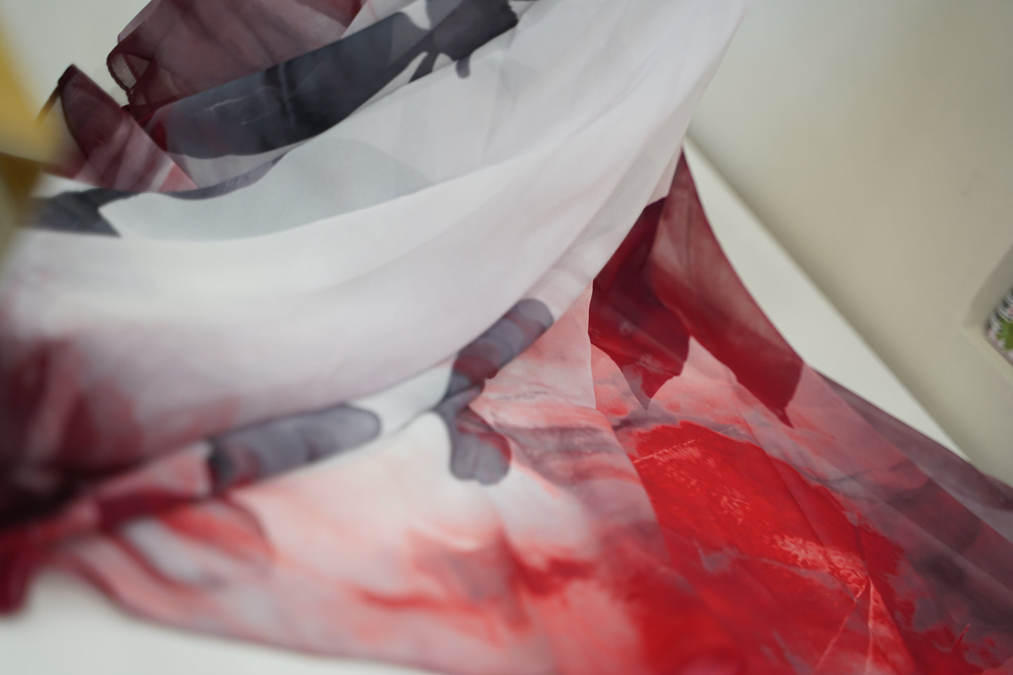 Foulard imprimé crepe chiffon
