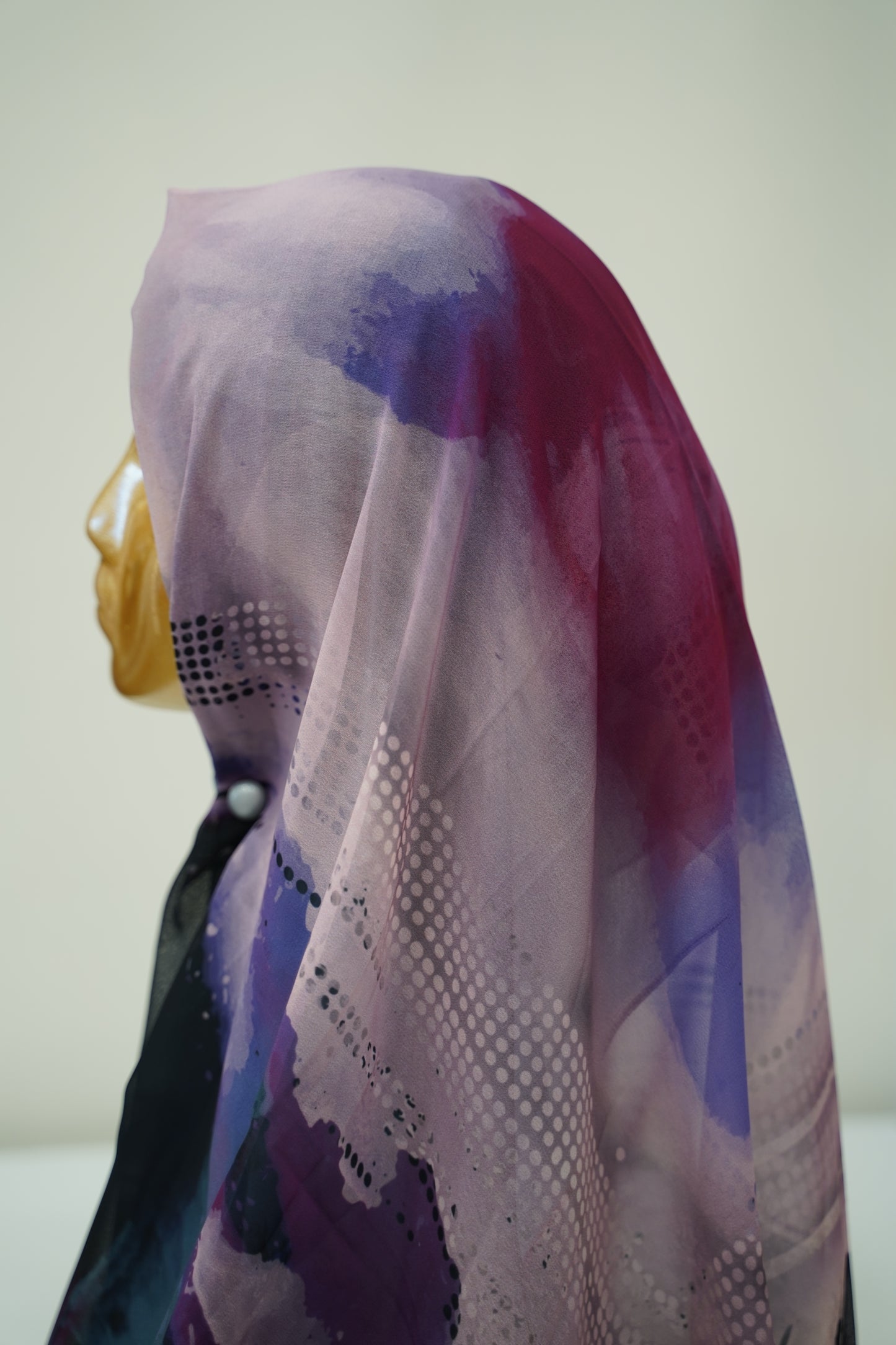 Foulard imprimé crepe chiffon
