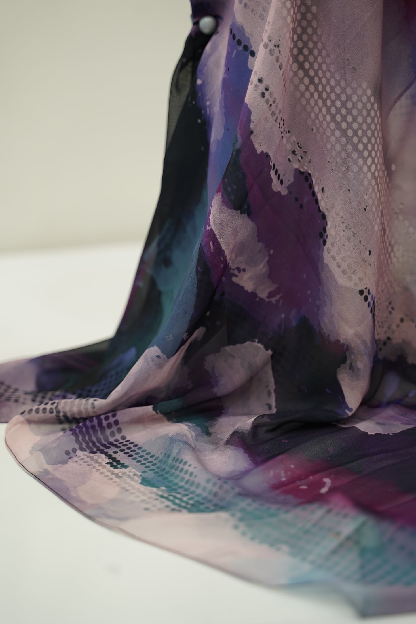 Foulard imprimé crepe chiffon