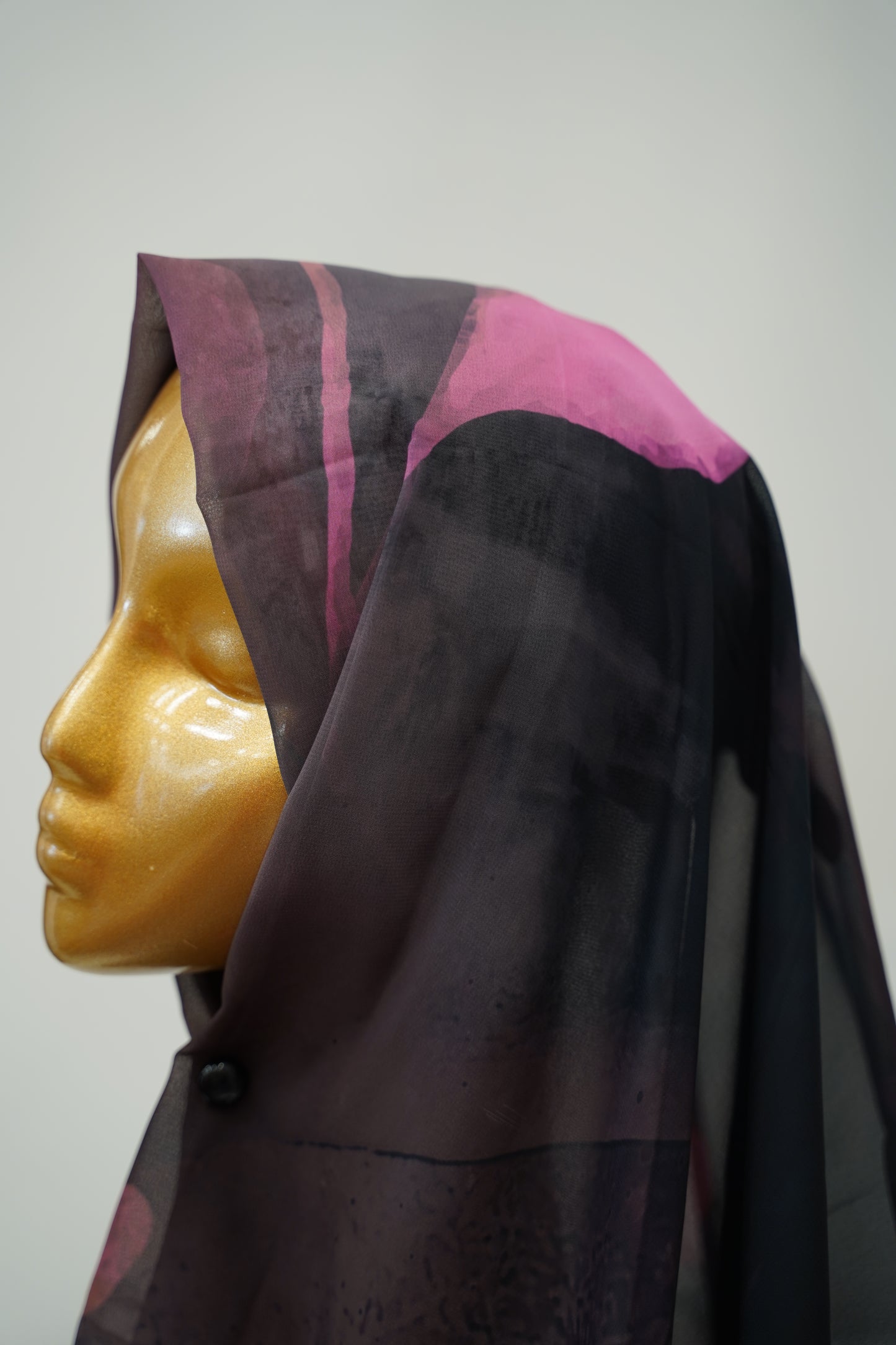 Foulard imprimé crepe chiffon