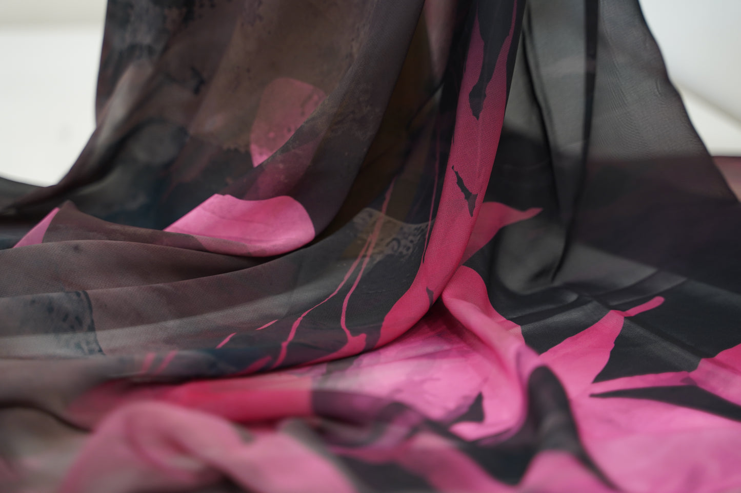 Foulard imprimé crepe chiffon