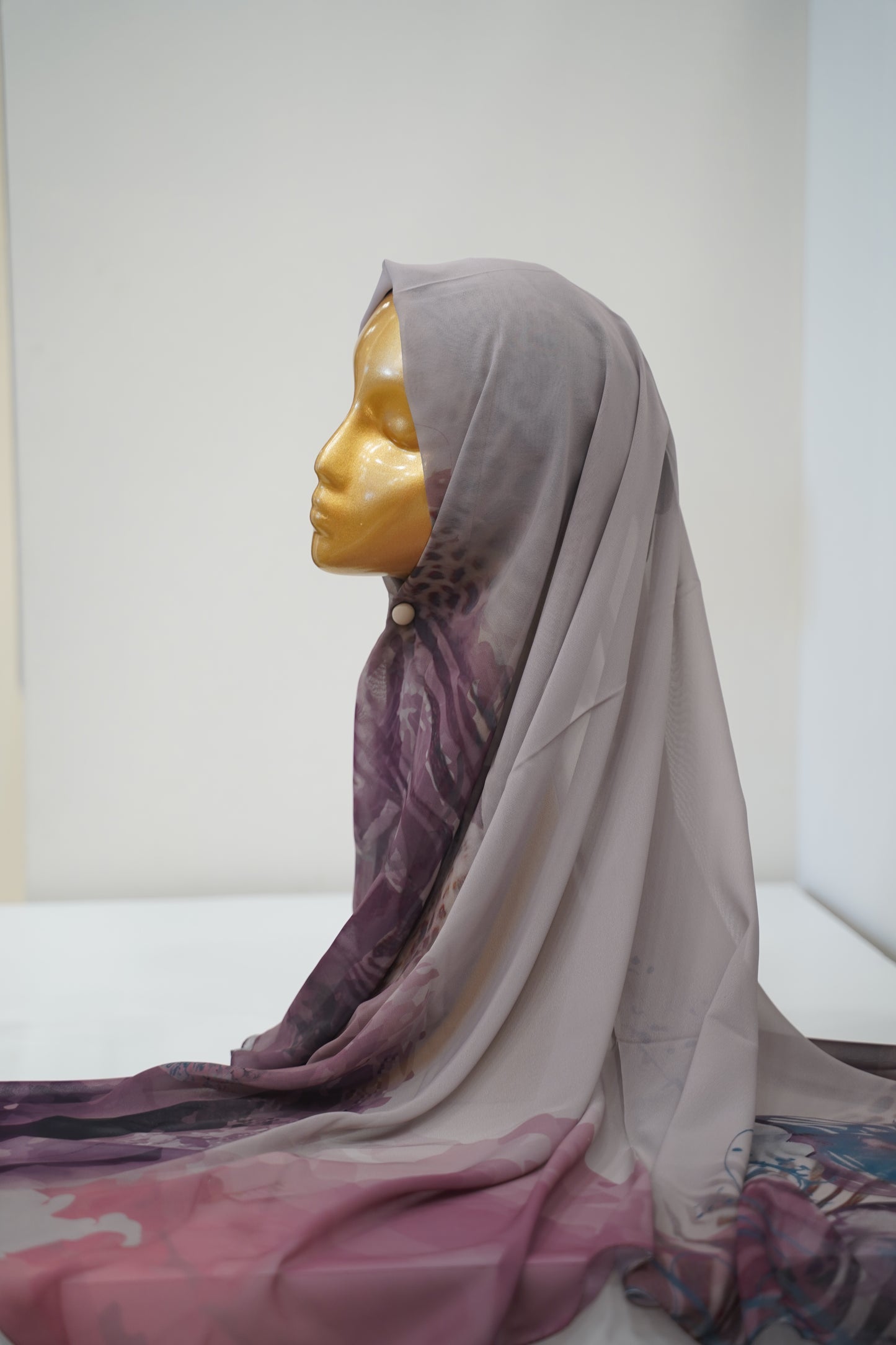 Foulard imprimé crepe chiffon