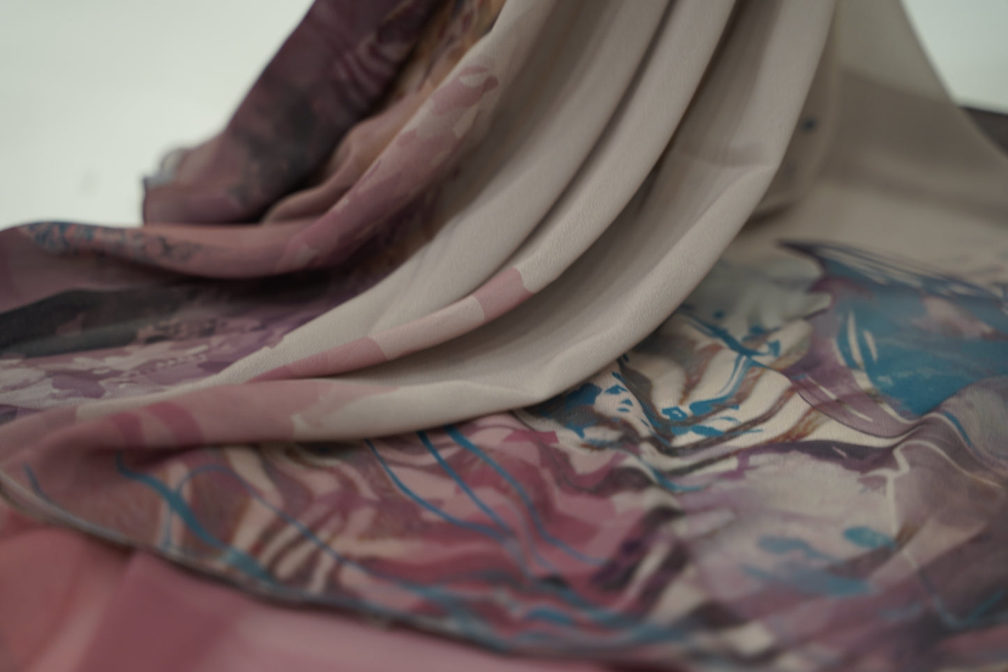 Foulard imprimé crepe chiffon