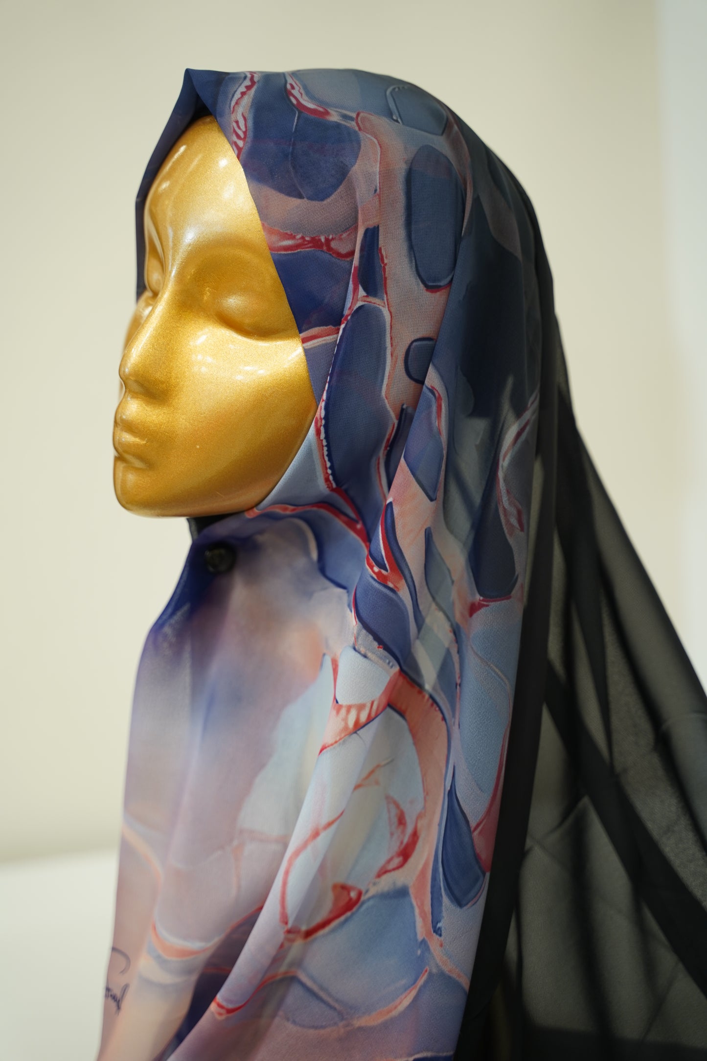 Foulard imprimé crepe chiffon