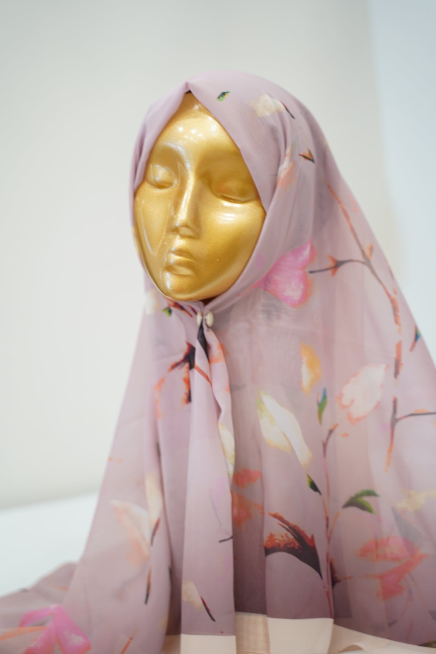 Foulard imprimé crepe chiffon