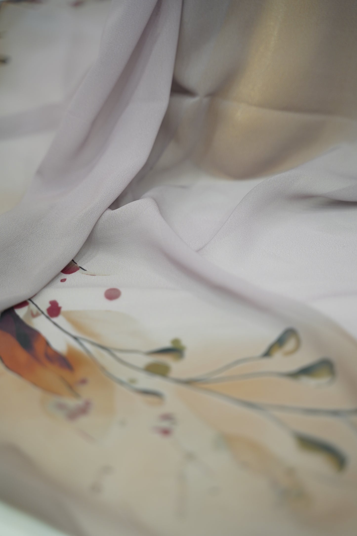 Foulard imprimé crepe chiffon