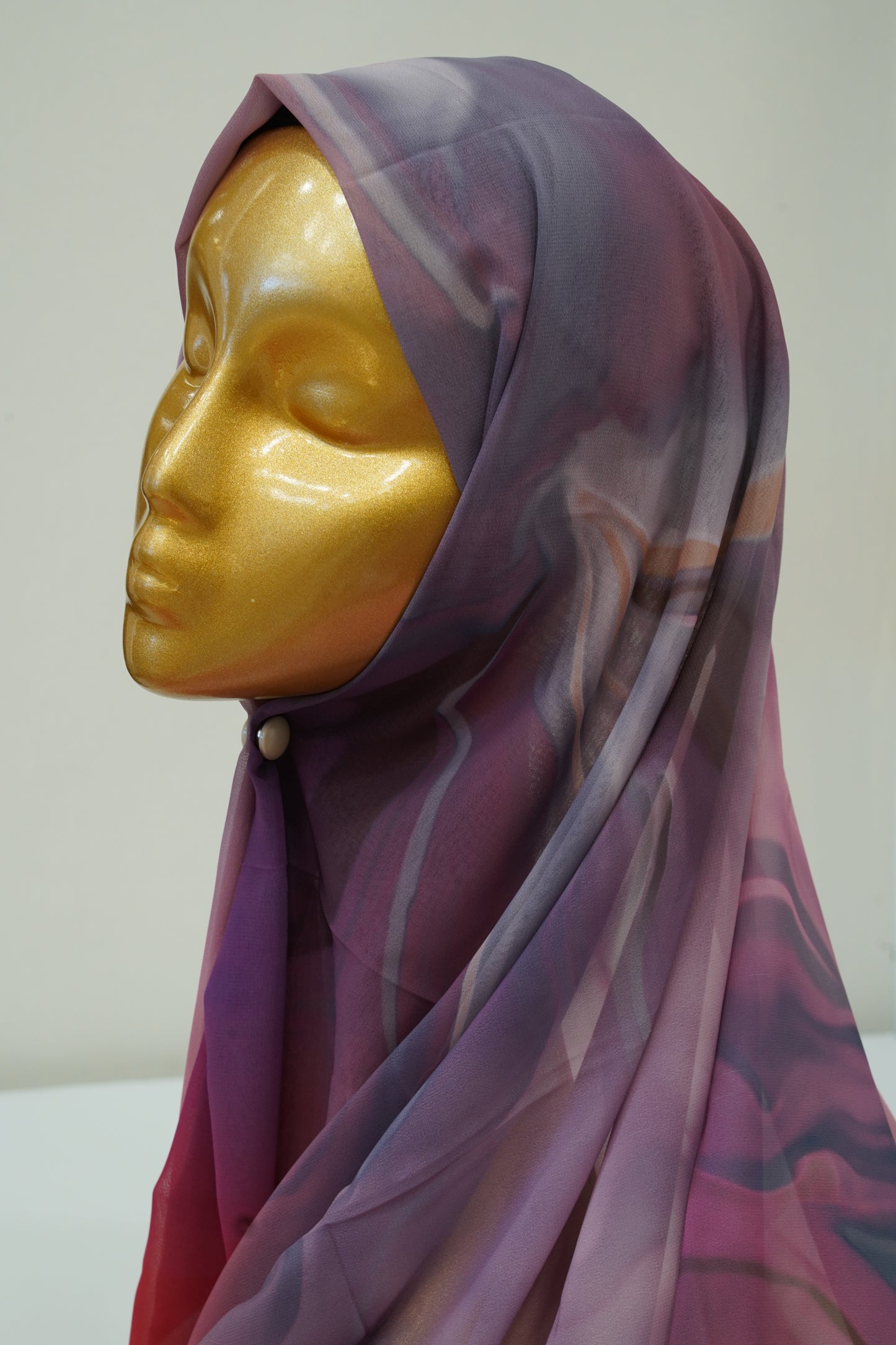 Foulard imprimé crepe chiffon