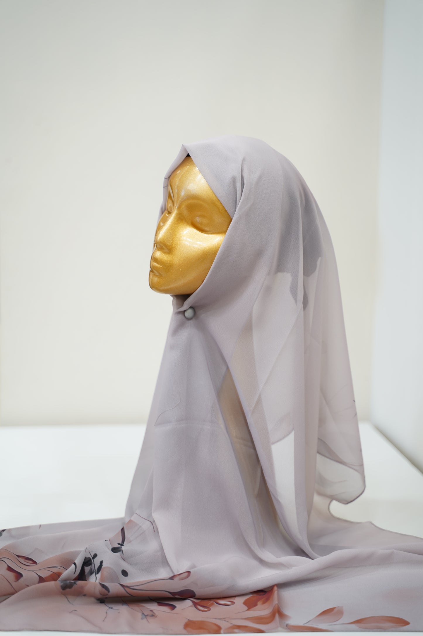 Foulard imprimé crepe chiffon
