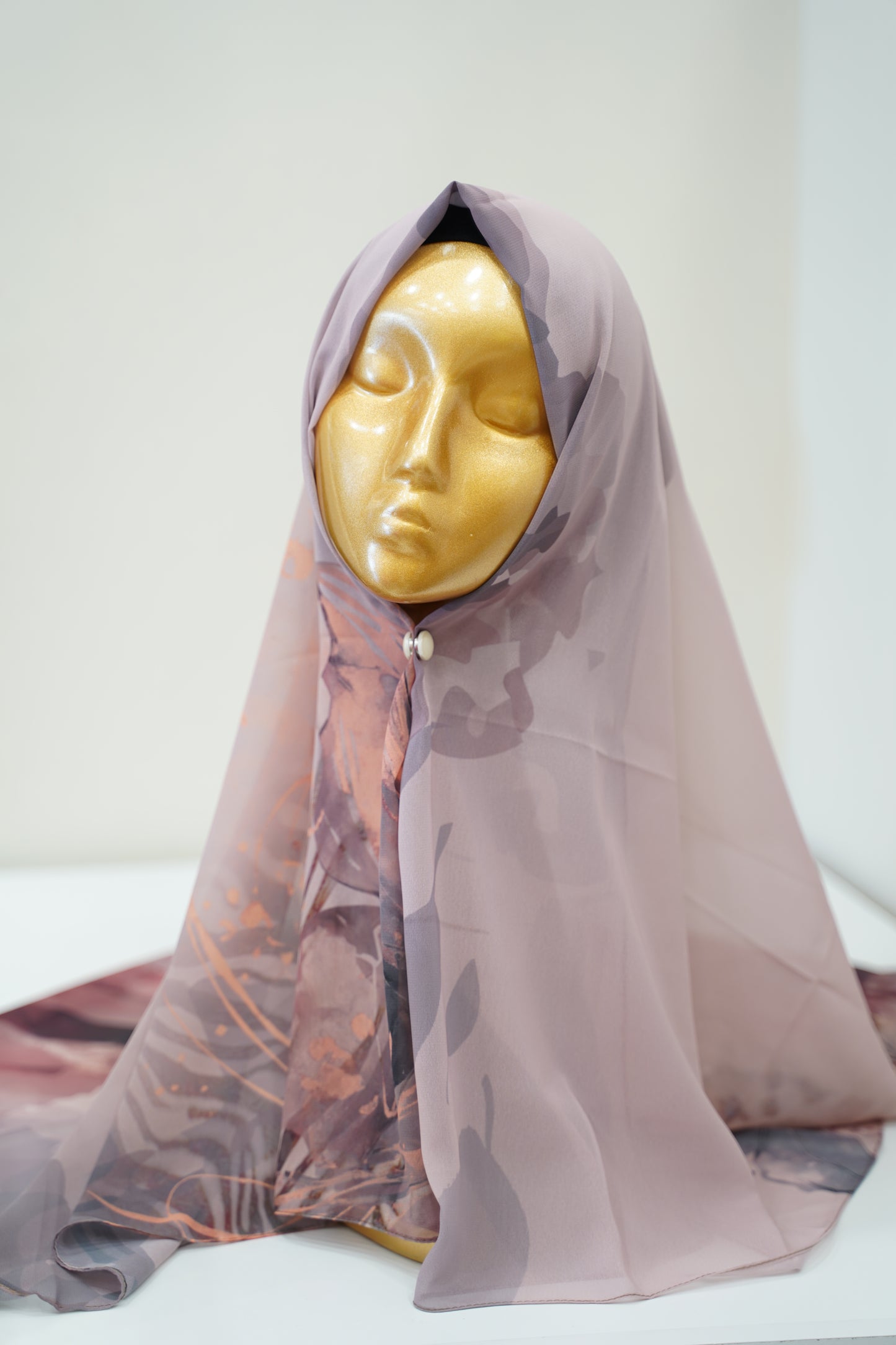 Foulard imprimé crepe chiffon