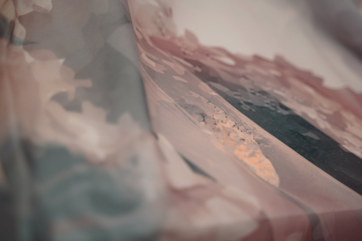 Foulard imprimé crepe chiffon