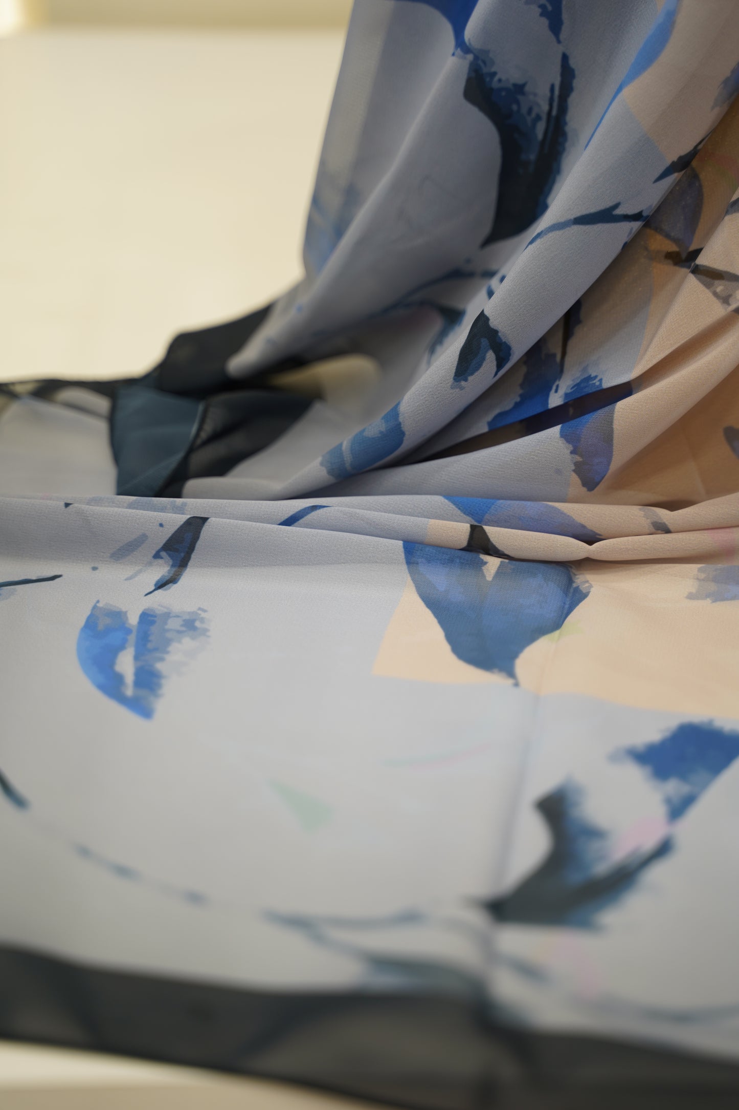 Foulard imprimé crepe chiffon