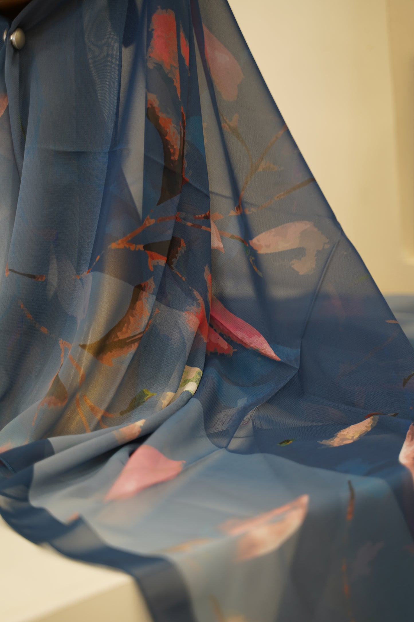 Foulard imprimé crepe chiffon